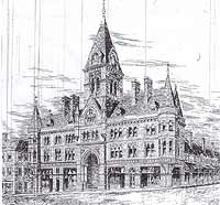 Huddersfield Market Hall of 1880 (Huddersfield Weekly News 3 April 1880)